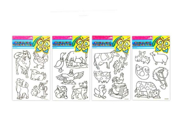 Předlohy na malování na sklo s vyvýšenou konturou - farma 30 x 21 cm