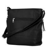 Trendy dámská koženková crossbody kabelka Tande, černá
