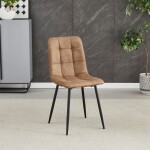 Jídelní židle, hnědá, látka vintage, CT-281 BR3