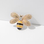 Brož Swarovski Elements Josette Gold - včela, Zlatá