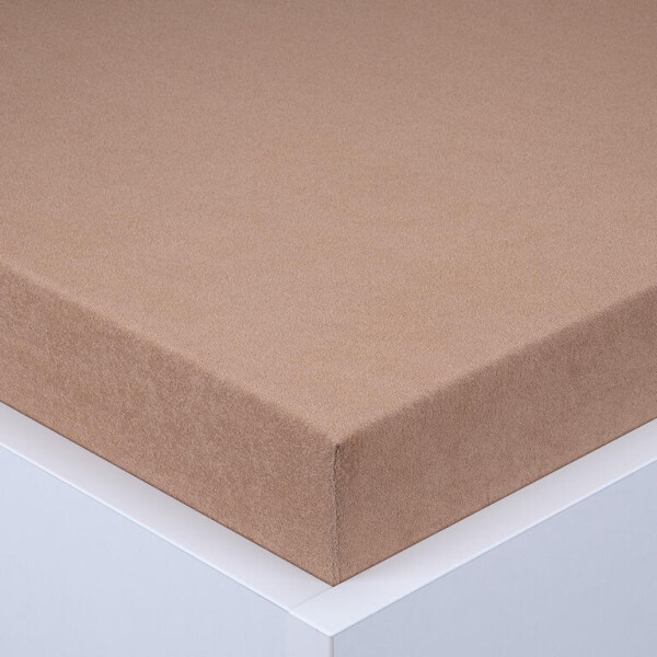 Napínací prostěradlo froté EXCLUSIVE ořechové 90 x 200 cm