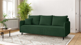 FRONTI Pohovka AMORI - tmavězelená - manšestr - LINCOLN 39 22608