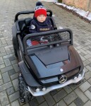 Mamido Dětské elektrické autíčko Mercedes Unimog 4x4 černé