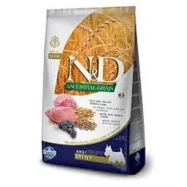 ND LG DOG Adult Mini Lamb Blueberry 7kg / Krmivo pro dospělé psy malých plemen (8010276035097)