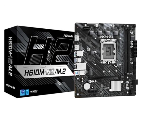 ASRock MB Sc LGA1700 H610M-H2/M.2, Intel H610, 2xDDR4, 2xHDMI, mATX EDF_380951