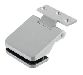 Pant pro saunové celoskleněné dveře (na zárubeň), matný, nerez