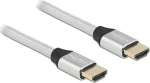 Delock 85366 stříbrná / HDMI kabel / 48 Gbps / 8K 60 Hz / 1 m / eARC (85366)