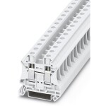 Phoenix Contact UT 10 WH 3046317 řadová svorka průchodky Pólů: 2 0.5 mm² 16 mm² bílá 50 ks