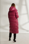 Monnari Bundy Dlouhý prošívaný kabát kapucí Růžová