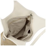 Stylová dámská kabelka na rameno Alfréda, světle béžová