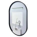 Mereo Zrcadlo oválné 50x80 cm, LED osvětlení a odmlžování CN170