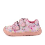 Dívčí barefoot tenisky KORO BUTTERFLY Protetika motýlci růžové - 32