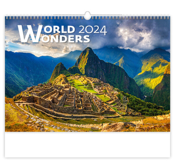 Kalendář nástěnný 2024 - World Wonders