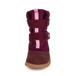Dívčí zimní barefoot boty s membránou VIKI Bordo Bugga B00212-06 - 27