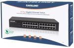 Intellinet 24portový Gigabit switch černá / Switch / 24× RJ-45 10/100/1000 / Rack 19" / Desktop / Kov / 48 Gbit/s (561273)