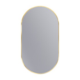 Erga Oval, oválné zrcadlo 50x90cm, zlatý rám, ERG-V01-OVAL-5090-GD