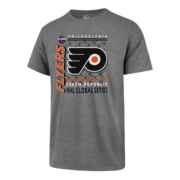 Pánské tričko 47 Brand Club Tee NHL Philadelphia Flyers šedé GS19 Velikost: M