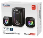 Blow PC reproduktory černá (66-399#) / Reproduktory / 2.1 / 3 W RMS / USB / 3.5mm Jack (66-399#)