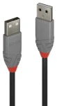Lindy Anthra Line USB-A - USB-A 1m černá / Kabel USB / USB 2.0 / 480 Mbit/s (36692)