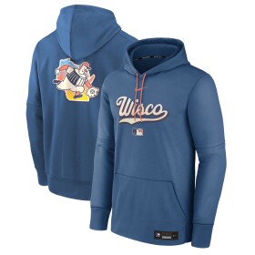 Nike Pánská mikina Milwaukee Brewers MLB City Connect 2026 Authentic Therma Hoodie - Modrá Velikost: M