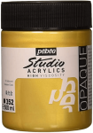 Akrylová barva Pébéo Studio Acrylic 500 ml - metalická zlatá 352