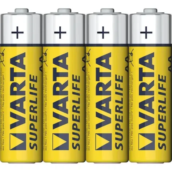 Varta Superlife AA / Baterie / 1.5V / zinko-uhlíková / 4 ks / ve fólii (409690,00)