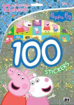 Peppa 100 samolepek omalovánkovými listy