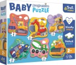 TREFL BABY Puzzle Vozidla na stavbě 6v1