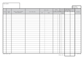 Poštovní podací kniha, A4, 80 listů