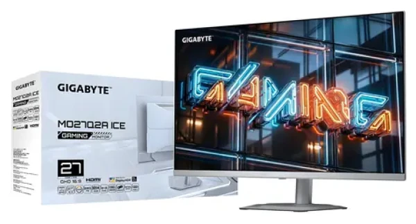 27" GIGABYTE MO27Q2A ICE bílá / QD-OLED / 2560x1440 / 16:9 / 280Hz / 0.03ms / 250cd-m2 / 2x HDMI + DP + USB-C / VESA (MO27Q2A ICE)
