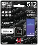 GOODRAM IRDM M2AA microSDXC 512GB + SD adaptér / Class 10 / UHS I / U3 / A2 / V30 / R: až 170 MBps / W: až 120 MBps (IR-M2AA-5120R12)