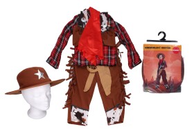 Set karneval - kovboj M 110-120 cm
