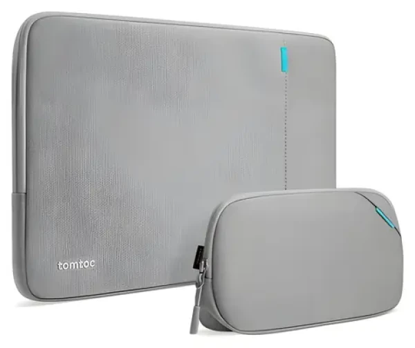 Tomtoc Recycled Sleeve with Pouch šedá / Pouzdro / MacBook Pro 14" / M1-M4 (A13D2GW)