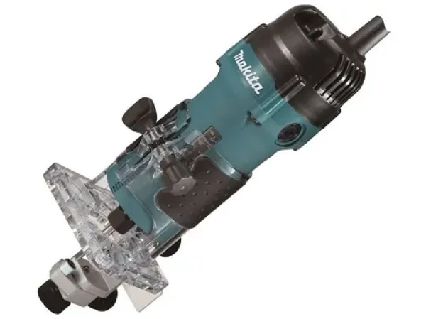 Makita 3711 / Vrchní frézka / 530W / 35.000 ot-min / Upínání hřídele 6 mm (0088381747622)