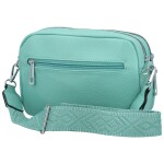 Trendy dámská koženková crossbody kabelka Rory, světle modrá
