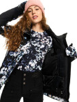 Roxy JETTY BLOCK TRUE BLACK BLACK FLOWERS zimní bunda dámská XL