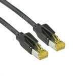Secomp 21.05.9526 RJ45 síťové kabely, propojovací kabely CAT 6A S/FTP 2.00 m černá dvoužilový stíněný, bez halogenů, samozhášecí 1 ks
