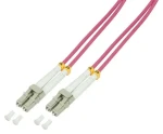 LogiLink OM4 LC-UPC fialová / Optický patch kabel / Duplex / Multimode / 20 m (FP4LC20)