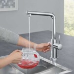 GROHE - Red Dřezová baterie Duo s ohřevem vody a filtrací, zásobník L, chrom 30325001