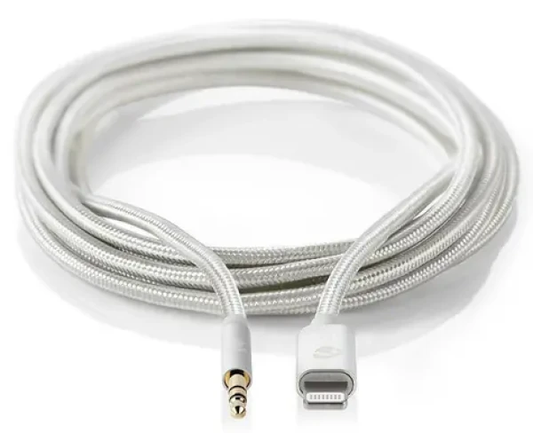 Nedis PROFIGOLD Lightning - 3,5mm jack adaptér / Audio adaptér / MFi / nylon / 1m (CCTB39940AL10)