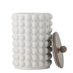 Bloomingville Keramická dóza Madge White 2550 ml, bílá barva, keramika