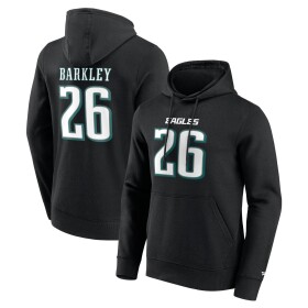 Fanatics Pánská mikina Philadelphia Eagles NFL Saquon Barkley #26 Player Hoodie Velikost: XL