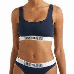Jeans Dámský vrchní díl plavek UW0UW04410-C87 - Tommy Hilfiger S