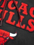 New Era Pánská mikina Chicago Bulls NBA Felt Logo Throwback Hoodie - Černá Velikost: S