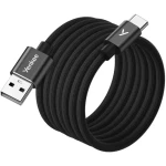 YENKEE YCU MAGNETIC 04 Kabel USB-A (M) - USB-C (M) 1.5m černá / 18W / 480Mb/s (8590669394524)