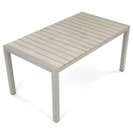 Zahradní stůl 162x90cm, hliník, polywood, béžová, AZT-S1514 CRM