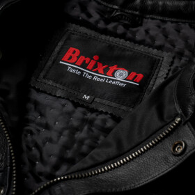 Pánská Kožená Vesta Jack Vellion Brixton Černá Velikost: 7XL