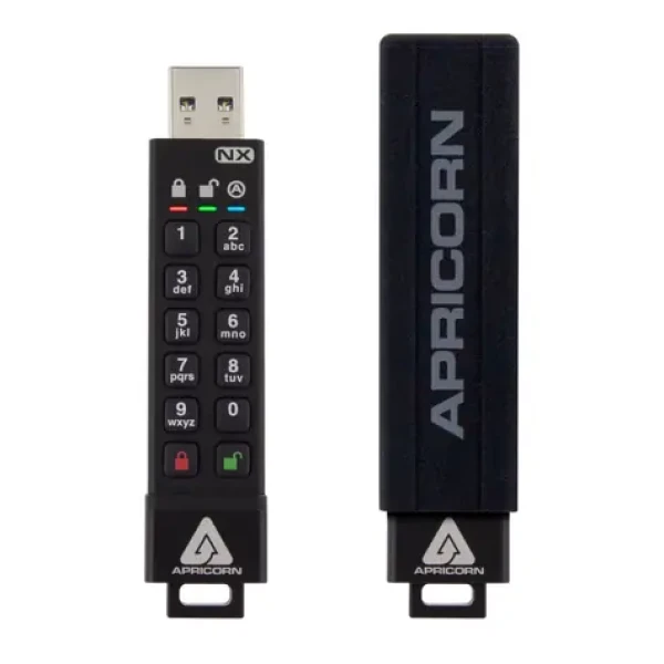 Apricorn Aegis Secure Key 3NX 8GB / Flash Disk / šifrování 256-it AES / USB 3.0 / IP67 / FIPS 140-2 Level 3 (ASK3-NX-8GB)