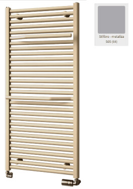 Radiátor ISAN Avondo 1215x60cm stříbrná DLNN12150600ST DLNN12150600ST