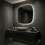 REA - Zrcadlo LED 70x70cm TOP HOM-01519